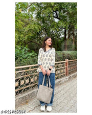 Whomen Trnding Royan printed short Kurta