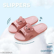 Women's Home Flip-Flops & Slippers Summer Indoor Bath Couple Bathroom Non-slip Unisex Sandals and Slippers Cute Teddy Flip Flops || Daily wear || Casual Wear ||