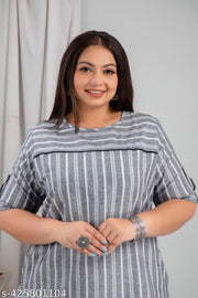 Anksdeep Creations cotton kurti for women plus size kurti daily wear kurti big size kurti grey kurti