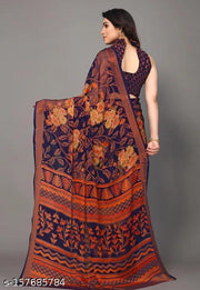 SANWARIYA SILK ZONE FANCY BRASSO SAREE WITH UNSTITCHED BLOUSE