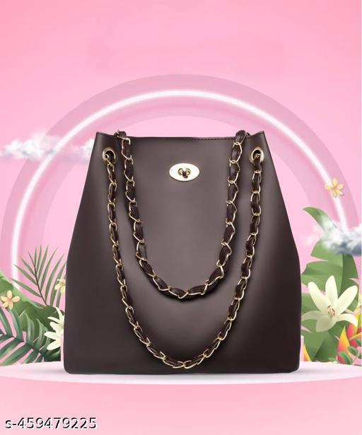 Golden Chain Handle Bag for Women | Stylish Women Bag  | Trending Women Shoulder Bag