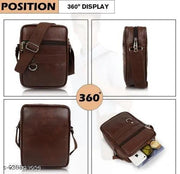 Stylish Professional Casual Synthetic Leather Unisex Bag/Shoulder Bag for Men/Travel Bag/Cross Body Bag/Office Business Bag/Messenger Bag/Stylish Sling Bag for Men & Women