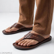 WALKAROO Men Flip-Flopz Daily Wear Soft Casual Chappal|casual footwear men| outdoor slippers for men|regular use  Slipper for men-WG5060 Brown