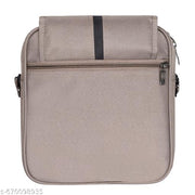 LOREM Grey Stylish PVC Coated Matty Fabric Cross  Sling Bag For Men SL10