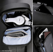 Sling Bag for Men & Women – Waterproof Anti-Theft Crossbody Backpack with USB Charging Port | Shoulder Bag for Travel, Outdoor, and Daily Use