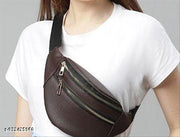 Stylish Sling Bag PU Leather Crossbody Chest Waist Travel Bag Premium