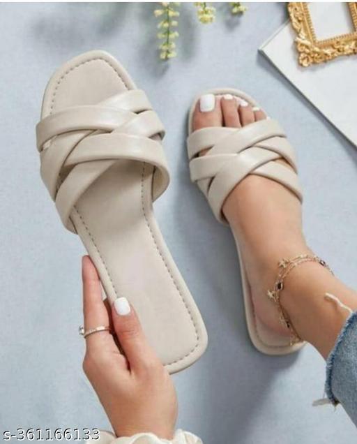 Fancy Foot Wear Women Girls  Sleeper Stylish Look Sober Peturn