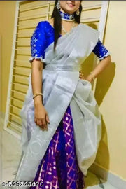 BANARASI ALL OVER TISSUE SILK FANCY PARTY WEDDING WEAR SAREE