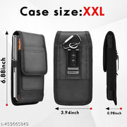 Mobile Pouch for Men, Mobile Bag Waist Pouch Belt Mobile Pouch Phone Case Mobile Belt Pouches for Xiaomi Redmi Samsung iPhone(6.8'' Black)