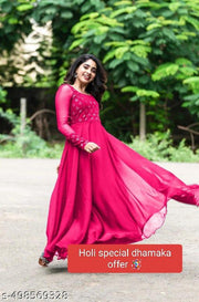 georgett embroidery  wrok dress
