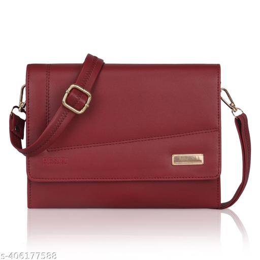 adjustable 5 zipper pocket with card holder premium stylish leather sling bag