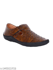 MRJ1684 Men's Brown Synthetic Leater Outdoor Casual Sandal