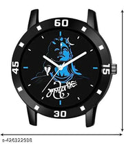 Analog Watch - For Men Stylish Casual Black Dial Trading Pu Belt For Boys Men