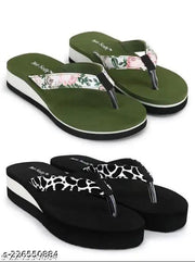 Two Soft Comfortable & Stylish Women's Daily Use Slipper/Flipflop for Women & Girls Combo of 2