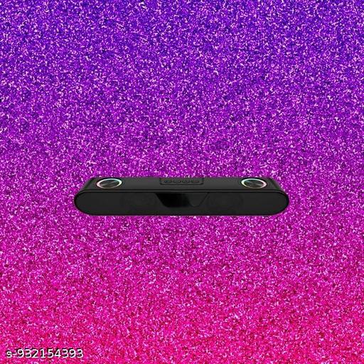 Portable Bluetooth Speaker, 10 Watts, Upto 8h Backup, Dual Drivers + Dual Passive Radiators, Call Function, Bluetooth v5.3 | USB | mSD| AUX, TWS, RGB LED