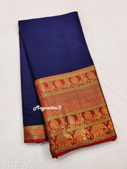 NARAYANPET PURE COTTON LARGE ZARI BORDER SAREE