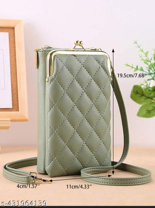 Mobile Sling Bag For Women Side Shoulder Small  Bag Phone Bag for Women Cell Phone Purse Wallet Kiss Lock Cute Shoulder Bag with Credit Card Slots