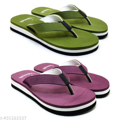 Women's flat Slipper Flipflop/Daily Flipflops/Slipper For Girl( Combo Pack Of 2)
