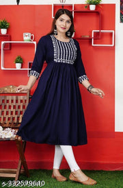 New Gaither Anarkali Embroidery kurtis