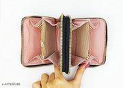 Women Small Wallet Wallets for Girls Credit Card Holder Coin Purse Zipper Small Secure Card Case Cute Wallets Mini Wallets for Women