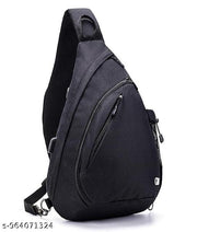 Nylon Chest Sling Bag Crossbody Shoulder Bag Lightweight Travel Daypack Zipper Storage Unisex Men Women Bag (Any 1 Color)