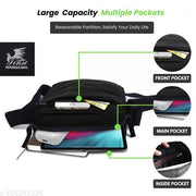 Tense Crossbody Side bag for men & women carry Tablet/phone/wallet/cash/passport id's & cards with waterproof and adjustable shoulder strap