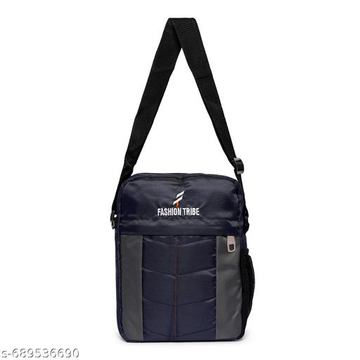 Fashion Tribe Unisex Cross-body sling bag messenger bag shoulder bag crossbody pouch women sling bag (NBLUE&GREY)