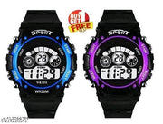 Fancy Unisex Waterproof 7 Light Digital Multifunctional Watch For Kids Boys And Girls pack -2 Fancy Unisex Waterproof 7 Light Digital Multifunctional Watch For Kids Boys And Girls pack -2