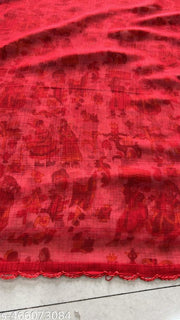 Georgette Printed Saree (Lace Border)