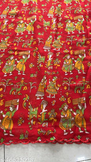Georgette Printed Saree (Lace Border)