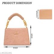Fiago Women PU Leather Sling  Bag Styles Trending Designing for Women Classic Bag( BEIGE)