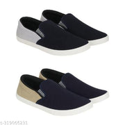 Pack of 2-2s combo shoes for men| black red-blue black- t blue combo shoes in color| comfortable and walking shoes for men