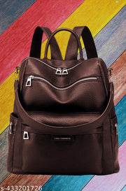 MomsyStore Girls Leather Backpacks for College And Office