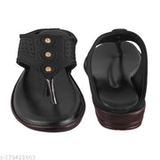Unique Design Black Slippers Flats Heel Ladies Ankle Strap The Shoe Has an ankle strap, which provides Extra Comfortable Flats Sandal Modern Women Flats Stylish Women Flats Latest Alluring Women