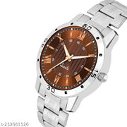 Brown Watch With King Bracelet King Bracelet Designer Strap Stylish Sport Look Boys watch for men Analog Watch - For Boys