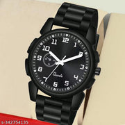 Kacho Round Black Tikal Pu Men Watch