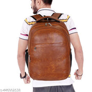 -Latest Leather Fashionate School Bags Laptop Backpack Waterproof PU Leather Backpacks for Men Women Boys & Girls Backpack Unisex Artificial leather backpack bag/casual/college/school/office 30 Liters