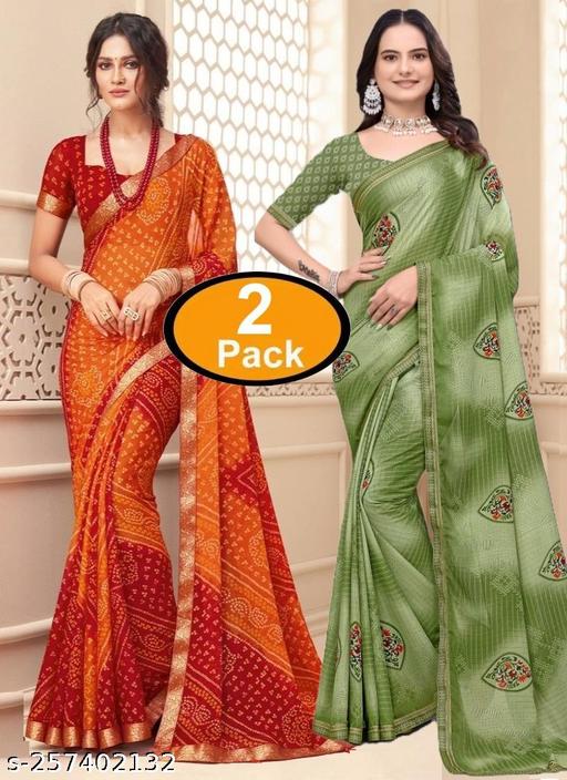 Comfortable Georgette Printed Daily Wear Saree with unstitched Blouse Piece, New Arrival Latest saree, Trending Saree
