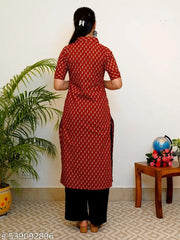 JEMCY New Latest Printed Collor neck Kurti for women