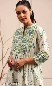 women's cotan printed kurtis