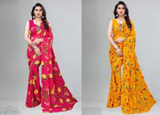 Trendy Georgette Women's Combo Sarees