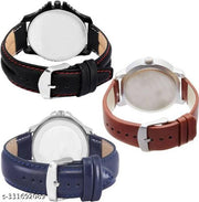 Analog Watch - For Men Special Super Quality Analog Watches Combo Look Like Handsome For Boys And Mens Pack Of - 3(436-24-17)