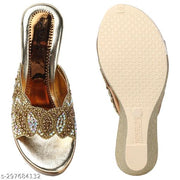 Albela Women's Trendy Partywear & Bridal Wedge Heel Sandal