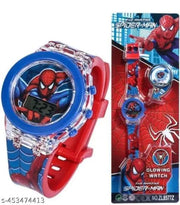 New Latest 2024 Attractive Round Moving Dial Analog Watch Analog Watch - For Boys & Girls New Attractive Round Lightning Spider Dial Analog Watch For Kids
