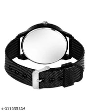 Ulysses Savannah Edition Watch for Men Watches Men's Watch for Boys Watch Stylish Branded All Black Color New Model Analogue Attractive Silicone Strap Analog Watch