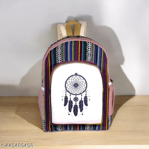 Medium 25 L Laptop Backpack Colorful Tribal Versatile Canvas Daypack for Everyday Use  (Multicolor)