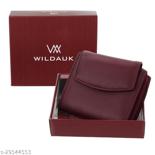Wildauk 
Women Maroon Artificial Leather Wallet  (5 Card Slots)