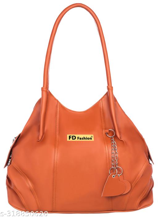 Women Tan Shoulder Bag latest trendy handbags for girls daily use shoulder bag for women pu leather ladies bag