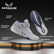 Men's Bersache Lightweight Casual Shoes with High-Quality Soles | Comfortable Shoes for Sneakers, Walking,  Training, and Daily Wear (Grey)