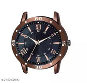 King Bracelt and Luxury Black lather Designer Watch Combo King Bracelet Designer Lather Strap Stylish Sport Look Boys watch for men Analog Watch - For Men"